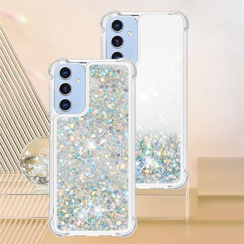 Coque Galaxy A16 motif sable mouvant argenté anti-rayure et antichoc