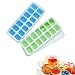 Produktbild Aranticy 2Stück Eiswürfelform 14-Fach Silikon Eiswürfel Matte Mit Deckel Eiswürfelbehälter Eiswürfel Eiswürfelbox für Whisky/Cocktails/Saft/Kinder Essen Kühl Aufbewahren, LFGB Zertifiziert