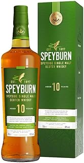 Speyburn 10 Year Old Single Malt Scotch Whisky 40 ABV 70cl Speyside Classic Aged in Hand Selected American Oak ExBourbon Casks Multi AwardWinning