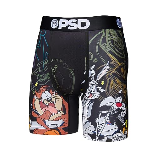 PSD Men's Space Jam Print Boxer Briefs - 7 Inch Inseam Breathable, Supportive Men's Underwear with Moisture-Wicking Fabric3