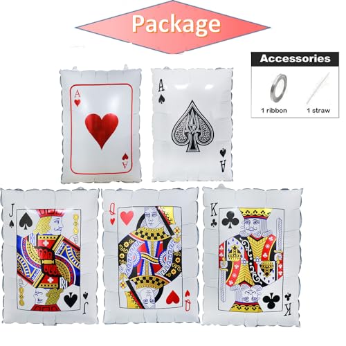 Ballons en aluminium de qualité supérieure pour soirée poker chic