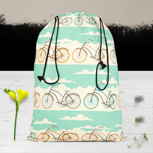 Image of ArtzFolio Retro Design | Reusable Sack Bag | Bag for Gym, Storage, Vegetable & Travel
