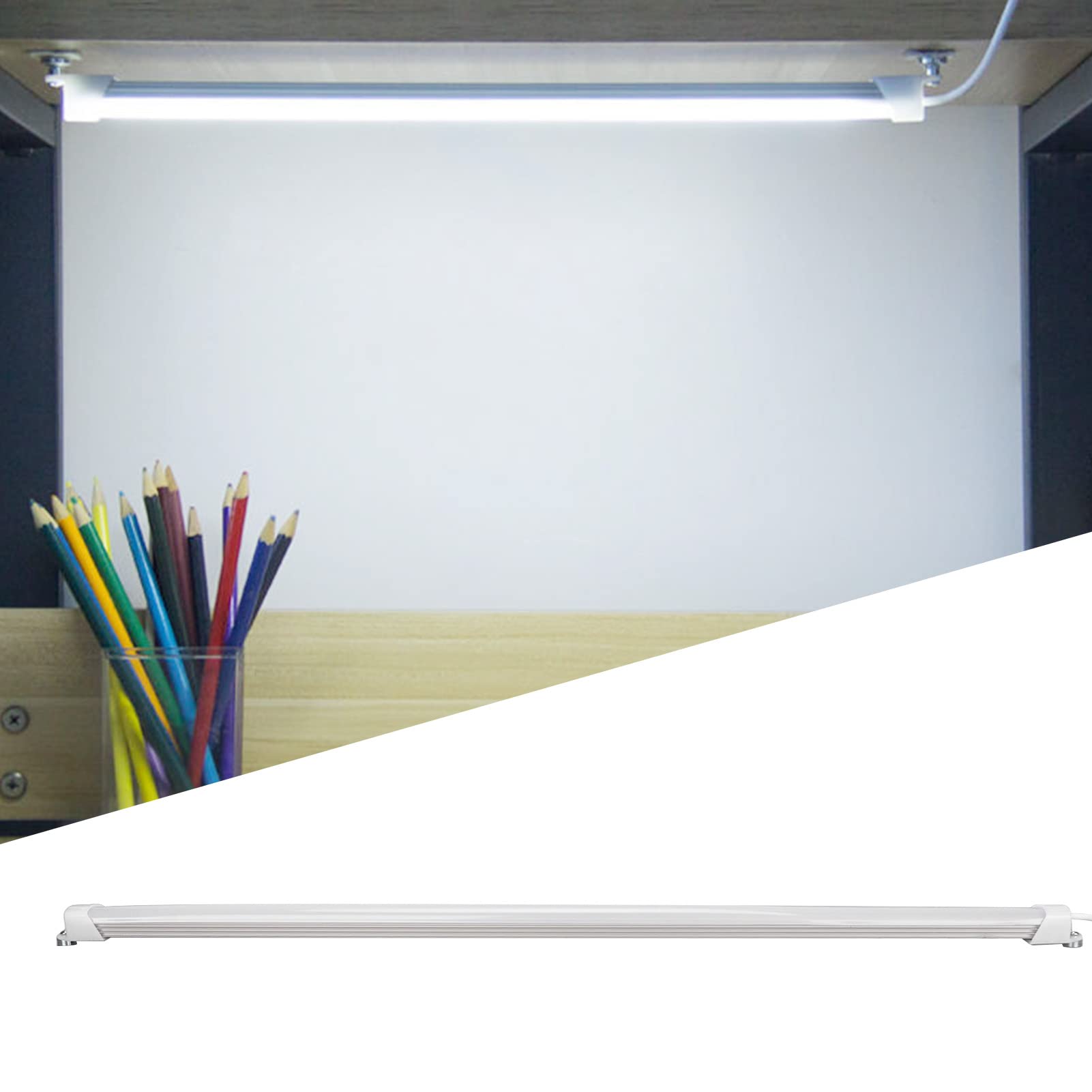Oświetlenie podszafkowe, wtyczka USB Funkcja pamięci oświetlenia LED do szafy, możliwość przyciemniania Ochrona oczu 3-kolorowa lampa LED na ladę, supercienka ściemnialna lampa warsztatowa, oświetleni