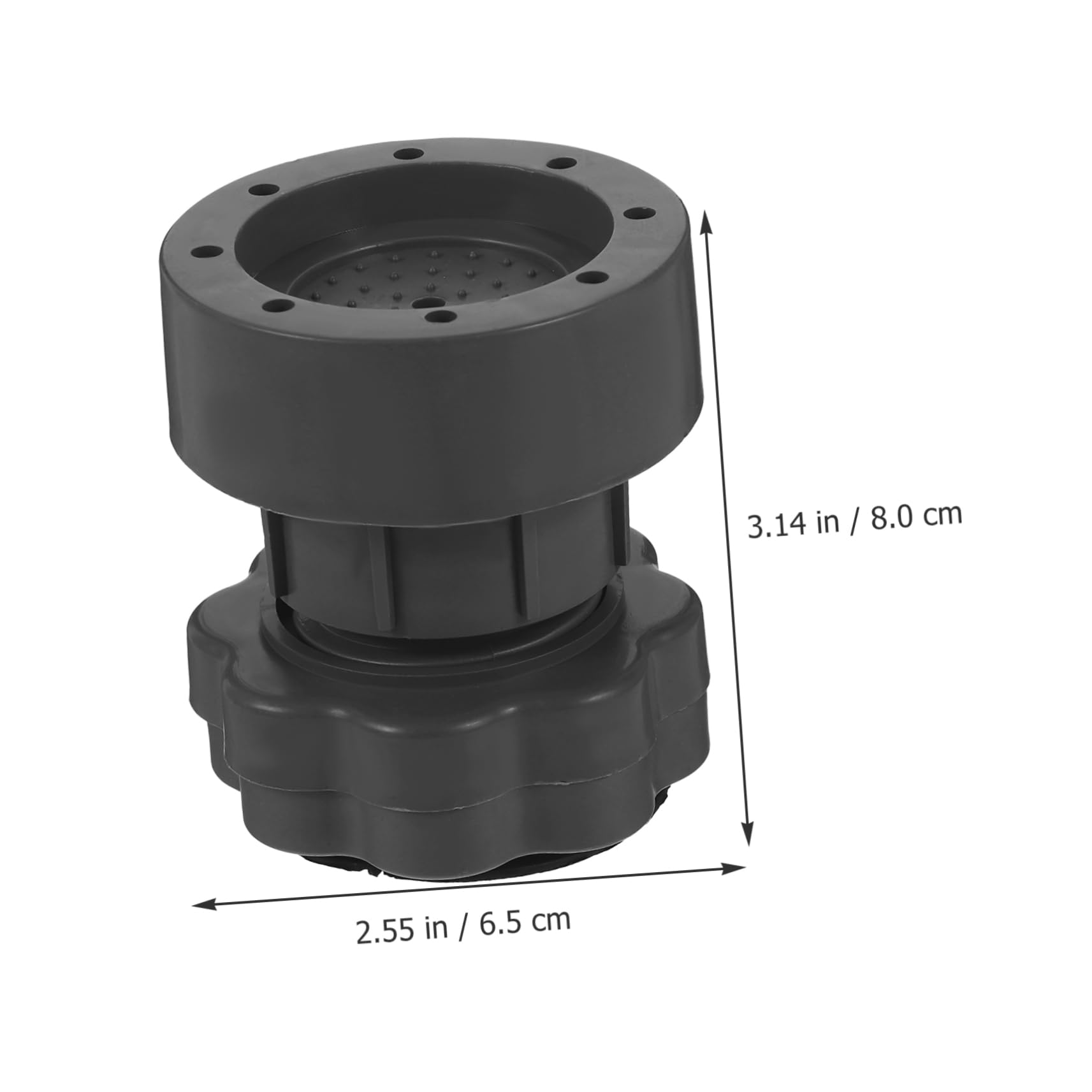 Tappetini Antiscivolo Rialzati per Lavatrice 8 Pezzi PP PVC