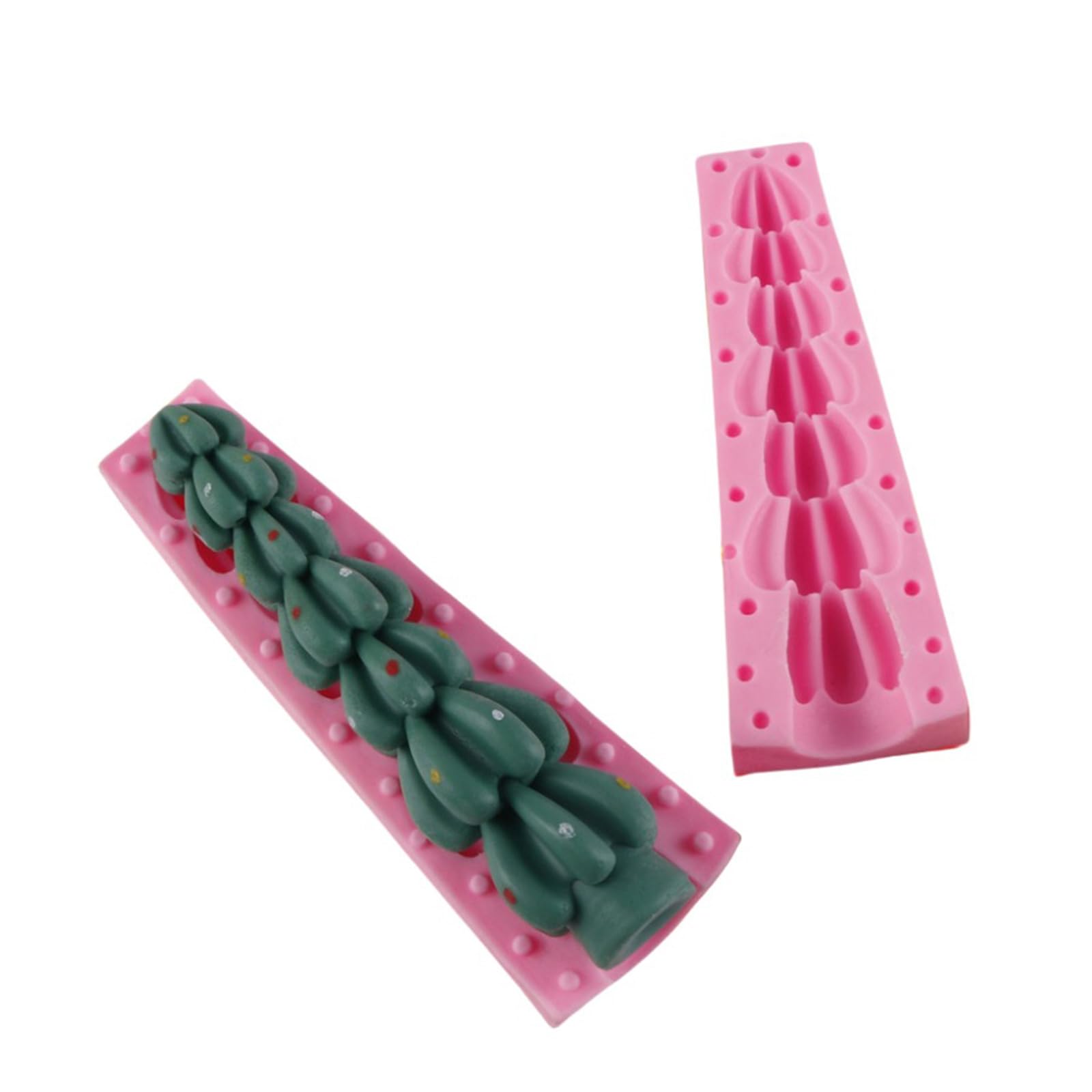 Moldes de silicona 3D en forma de árbol de Navidad para velas, decoración navideña, moldes temáticos para hacer resina epoxi