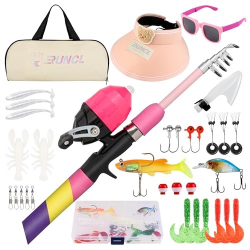 RUNCL Kids Fishing Pole Kit