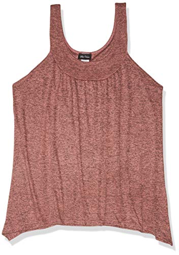 Image of Star Vixen Women's Plus-Size Sleeveless Hi-Low Swing Hem Sweater Knit Top