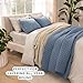 Bare Home Coverlet Set - Full/Queen - Lightweight Bed Decor - Comforter Alternative - All-Season Quilted Bedspread (Full/Queen, Coronet Blue)
