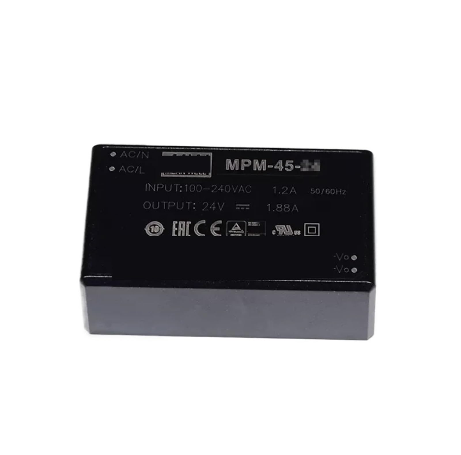 Module d'alimentation médicale MPM-45-24 V de 45 W fermé à découpage