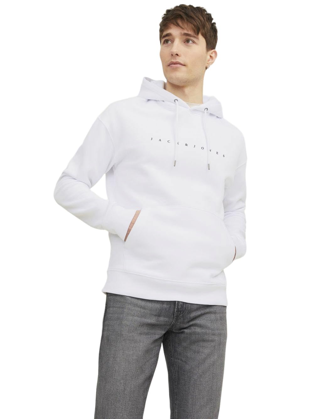 Mens JJ Sweat Hoodie White M