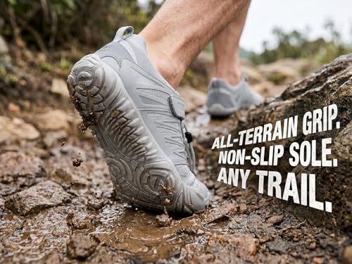 Image of WHITIN Men's Minimalist Trail Runner | Wide Toe Barefoot Box Inspired