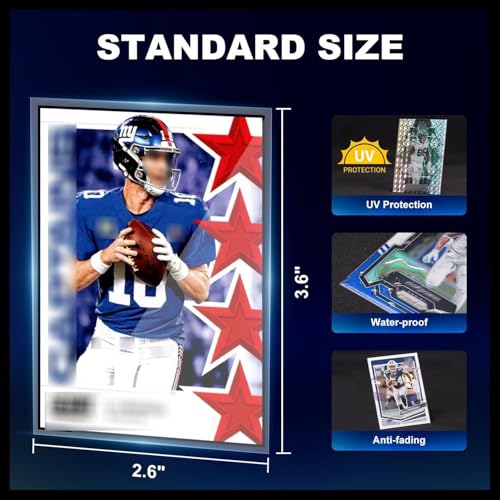 2000ct Clear Card Sleeves for Trading Cards, Soft Baseball Sports Card Sleeves, Soft Plastic Protector Fit for MTG Game Standard Cards by COLQU - Image 4