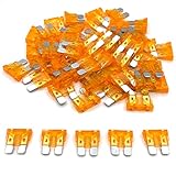 55PCS Car Fuses Kit, Standard Mini Blade Type Automotive Fuses, Short Circuit Protection Car, for Marine, RV, Boat, Truck (5A)