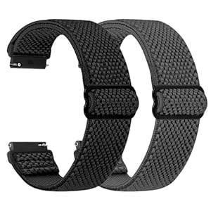 TumpCez - Quick Release Elastic Nylon Watch Straps - Band Width- 16mm 18mm 19mm 20mm 22mm 24mm Watch Straps -Choose Colour & Width