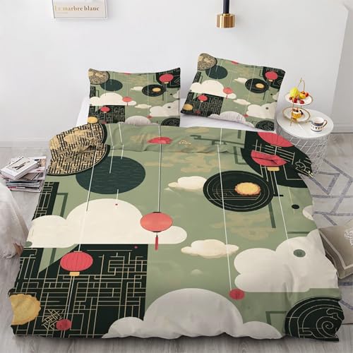 Housse de Couette 240 x 260 Anti-Plis avec Fermeture Éclair - 2