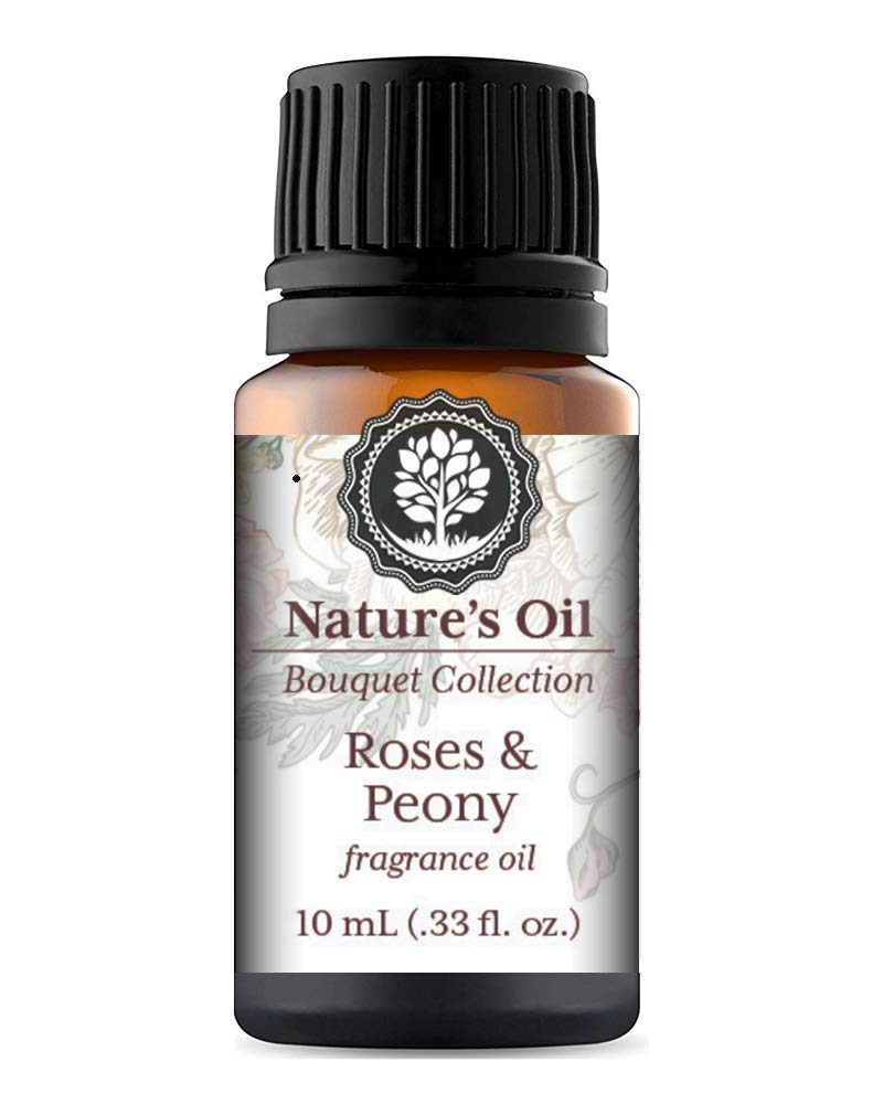 Roses and Peonies Fragrance Oil 10ml for Floral Diffuser Oils, Making Soap, Candles, Lotion, Home Scents, Linen Spray and Lotion
