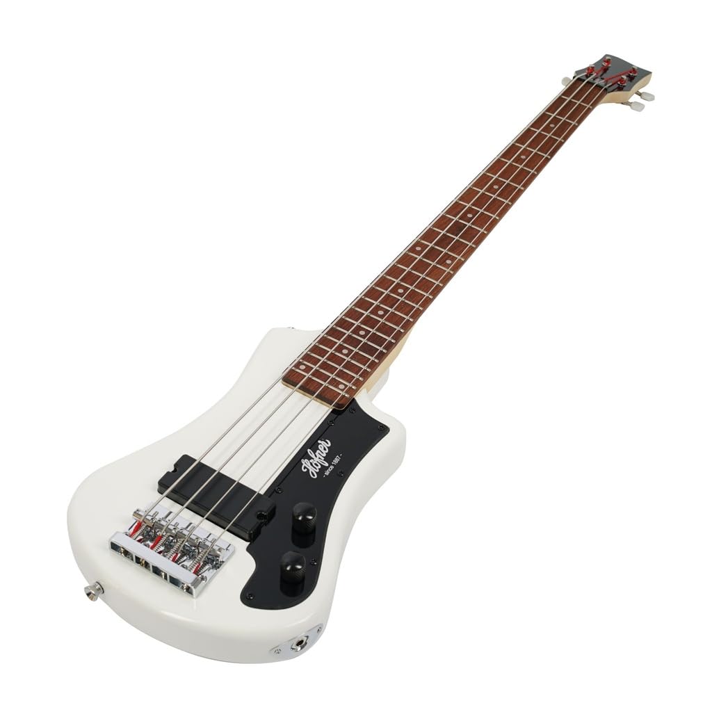Höfner Shorty - Basso elettrico, colore: Bianco