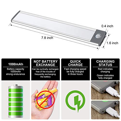 Lepotec W30LED-2 30-Led Motion Sensor Cabinet Light,Under Counter Closet Lighting thumb #1
