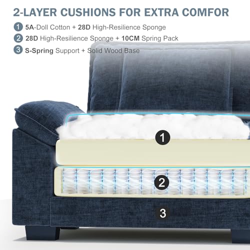 Sillón Plegable Chenille Azul miniatura 4