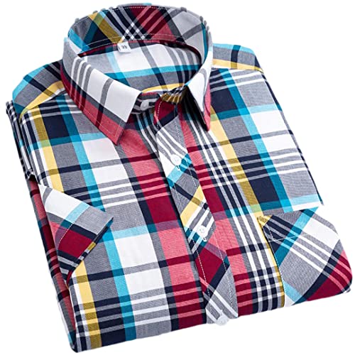Chemise manches courtes homme coton ample Pohullan anti-transpiration