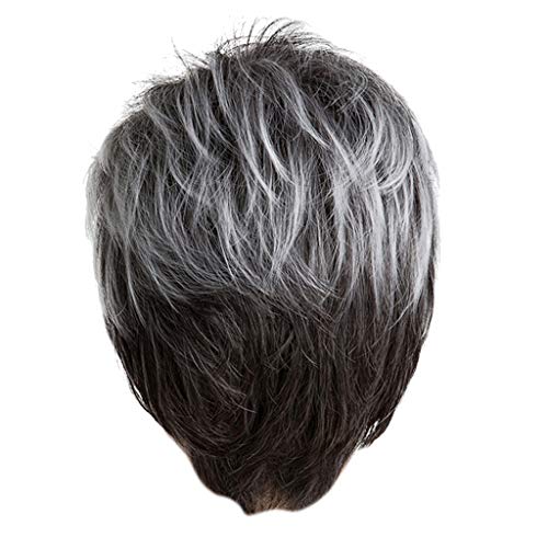 kowaku 10/12 Polegadas Fashion Short Bob Wig Cabelo Sintético Perucas Naturais com Franja - 10 poleg