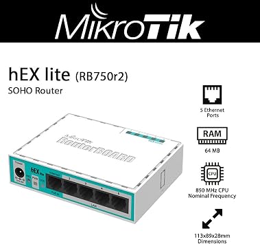Mikrotik hEX lite Ethernet LAN White Wired Router
