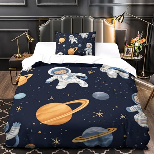 Housse de couette astronaute 135x200 microfibre - 4