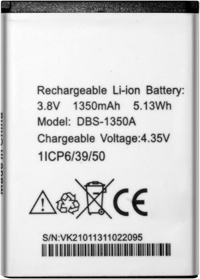 Replacement Battery DBS-1350A for Doro 7050 Consumer Cellular Flip 1350 mAh : Cell Phones & Accessories