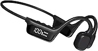 Fone de ouvido IPX8 à prova d'água de condução óssea sem fio Bluetooth 5,4 + 32 GB de RAM MP3 Player HiFi Music Sport Swimming Headset com microfone (preto)