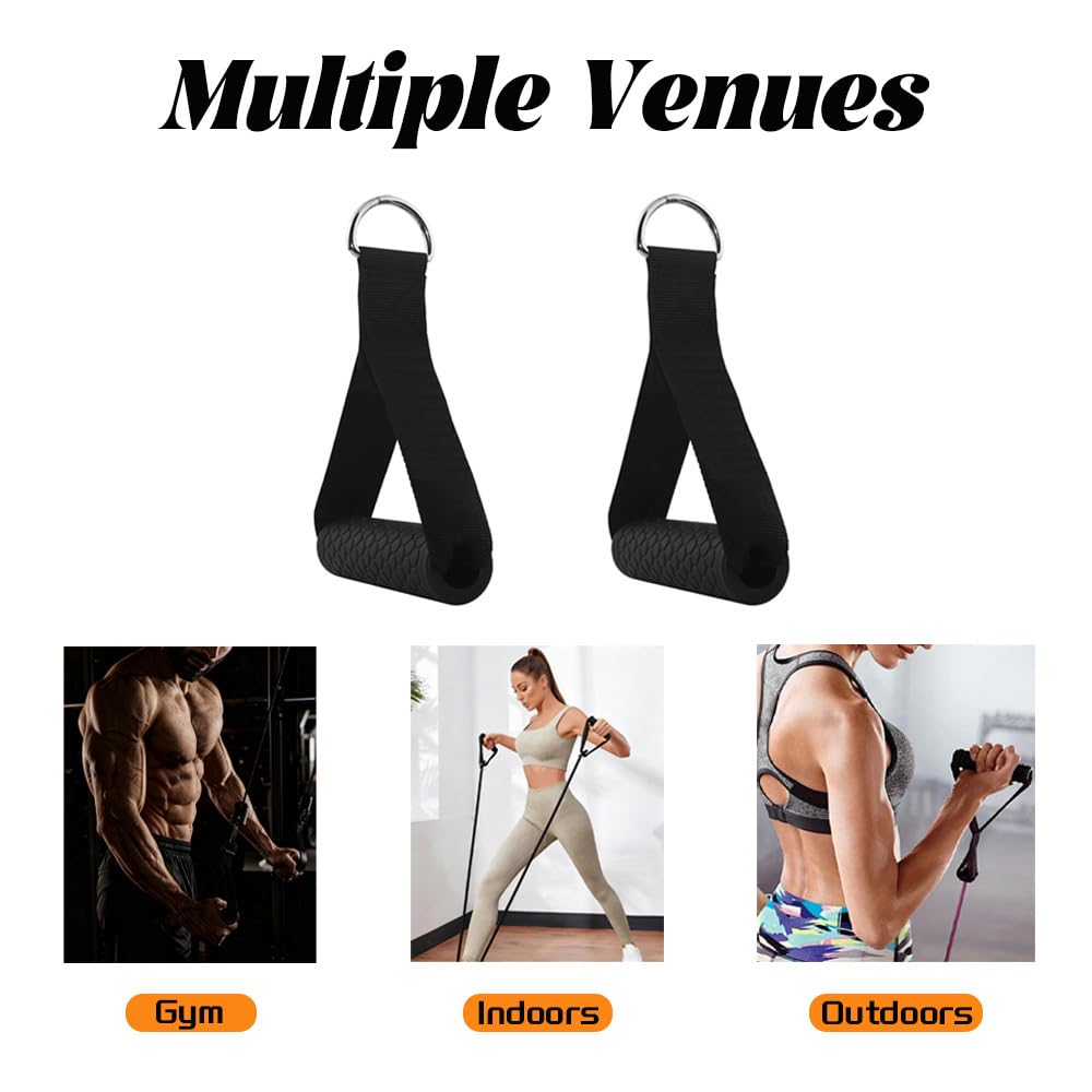 Einhandgriff Fitnessbänder 2 Stück Fitnessband Griffe Krafttraining Anti Schweiß und Anti-Rutschgriff Krafttraining Zuhause Fitnessstudio
