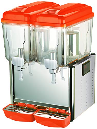 Hakka Commercial 2X12 Liter Bowl Refrigerated Beverage Dispenser #TOP4