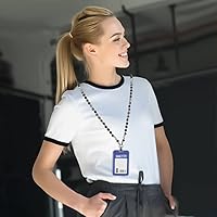 Vista 26 de Cordón para mujer, cordones con cuentas para tarjetas de identificación, soporte para profesores, llavero y correa para collar para mujeres y niñas