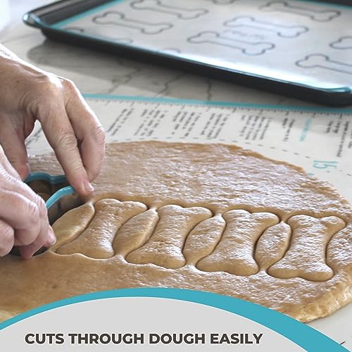 Simply Unleashed 3 Piece Dog Bone Cookie Cutter Set With Pvc Coating For Homemade Dog Treats, Biscuits, Fondant, Pastries, Sandwich Shapes, Kids Crafts #TOP6
