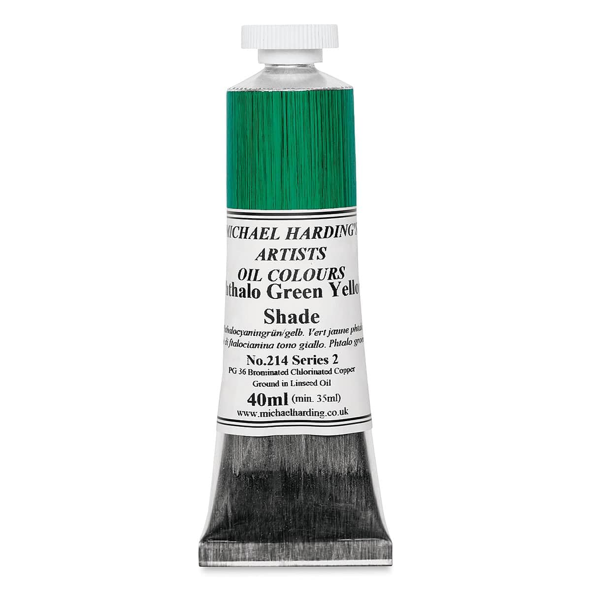 Michael Harding Phthalocyanine Green Yellow Shade Oil Colour : 40Ml Phthalo Green Yellow Shade