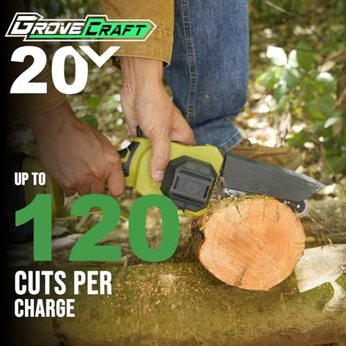 Image of 2-IN-1 Cordless Pole Saw & Mini Chainsaw, 21V Battery Powered 6 Inch Electric Pole Chainsaw, 15Ft MAX Reach Pole Saw for Tree Trimming
