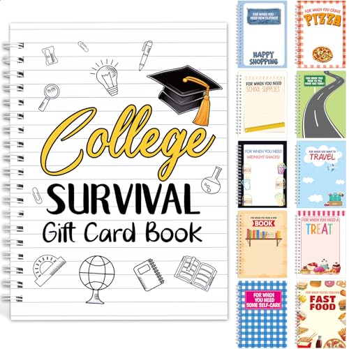 Fancy Land College Survival Gift Card Book Graduation Gift Card Holder 2026 High School Graduation Gifts 7 x 5 Inch