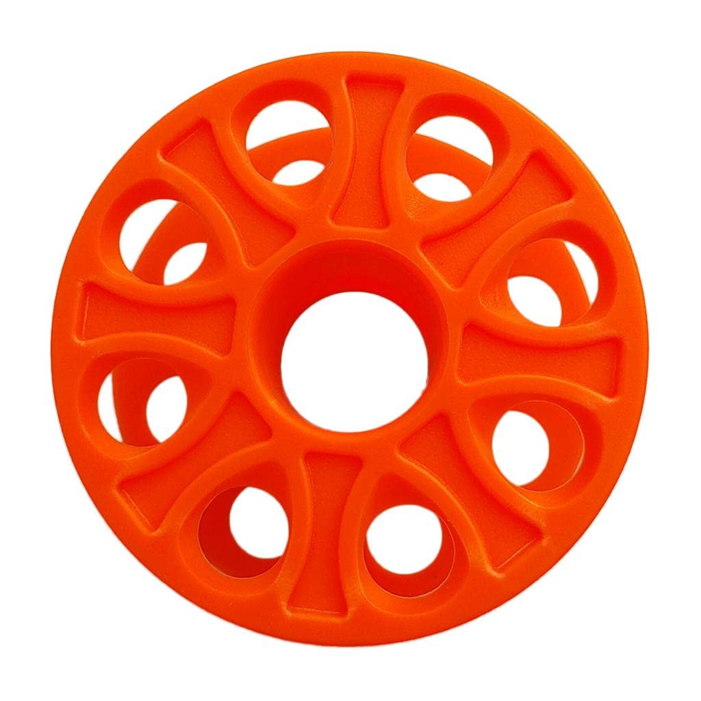 Udpoiuyt Orange Plastic Wire Reel, Compact Scuba Diving Finger Reel Water Sports Guide Line Spool Equipment Multicolor(Orange)