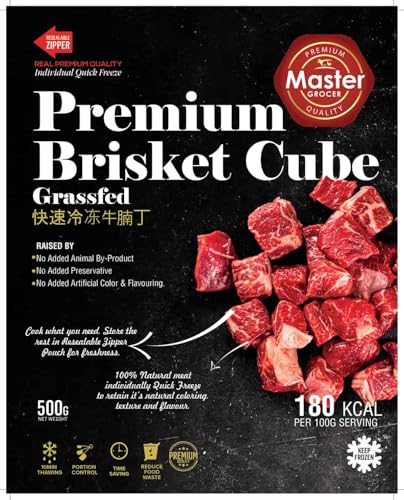 Master Grocer Australia Brisket Beef Cube 500 g- Frozen