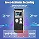 OFFCUP 64GB Diktiergerät, Digitales Diktiergerät mit Rauschunterdrückung, 1536kbps hohe Aufnahmegerät, MP3 Voice Recorder, USB-C Voice Recorder mit Passwort für Interviews Klassen Meeting