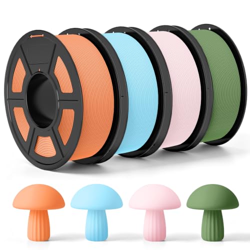 Image of TECBEARS Matte PLA Filament Rapid 50-600mm /s Printing, 4kg Bundle, E0406
