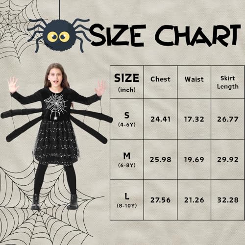 Disfraz infantil de Spider para Halloween L 8-10 años miniatura 2