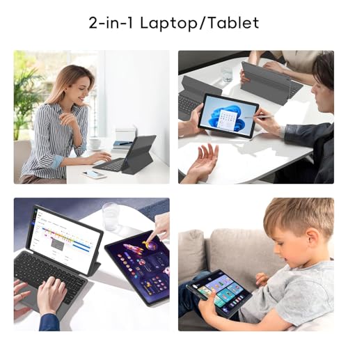 Image of 2-in-1 Laptop /Tablet (2026), 1-Year Office 365, 10.1 inch FHD IPS Touchscreen