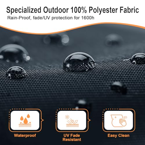 FSJITF Outdoor Round 66" Daybed Replacement 4 in 1 Cushion Cover,Grey by FSJITF - Used condition - Image 4