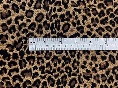 Premium 44-Inch Leopard Print 100% Cotton Fabric - Versatile Brown Cheetah Pattern for DIY Sewing and Crafting Projects 4 Premium 44-Inch Leopard Print 100% Cotton Fabric - Versatile Brown Cheetah Pattern for DIY Sewing and Crafting Projects - Image 3