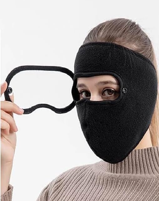 Unisex Cotton Full Winter Face Mask | Windproof & Sun Protection Face Cover for Men & Women | Soft Warm Breathable Mask for Bike, Cycling & Outdoor Use-image-21