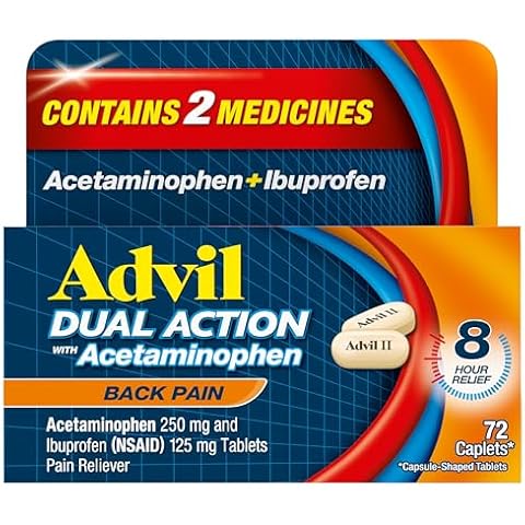 Advil Dual Action Back Pain Caplets Cover