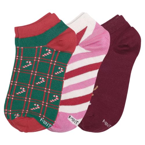 Image of Mint & Oak Low Cut Ankle Women Socks, Christmas Gift Quirky Socks For Friends, Cute Funky Socks, Christmas Secret Santa Gifts For Women