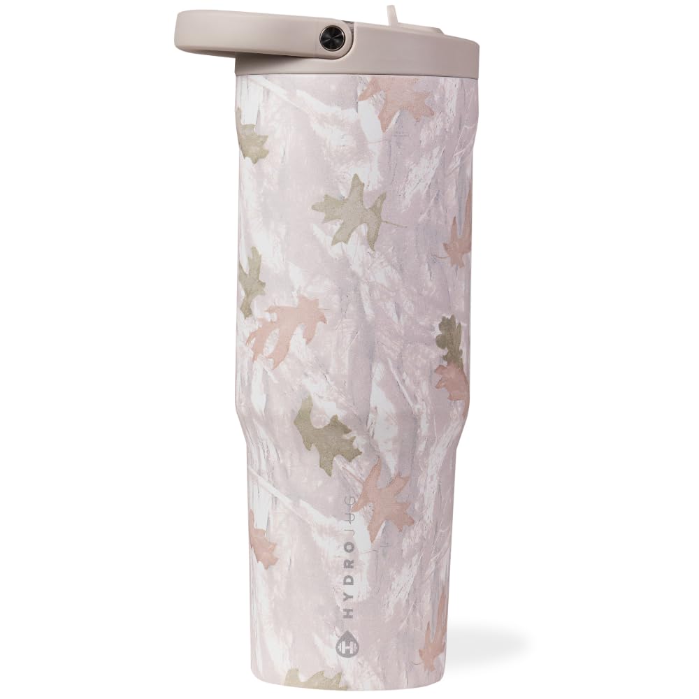 HydroJug Sport - Stainless Steel Tumbler with Straw, Vacuum Insulated, 40oz Leakproof Water Bottle, Ergonomic Design, Reusable, Dishwasher Safe,