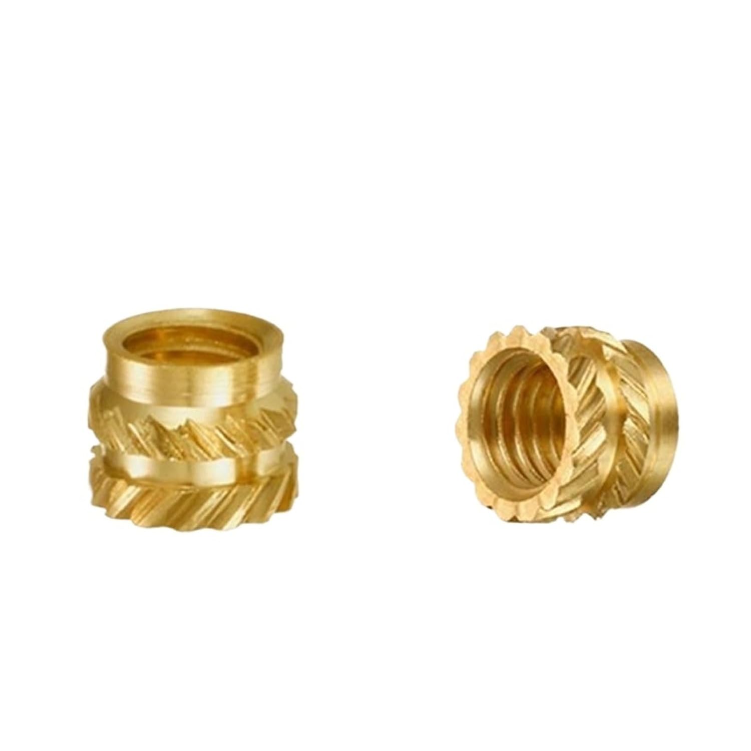 500Pcs M3 Thread Knurled Brass Threaded Heat Set Insert Embedment Nut M3X5X4