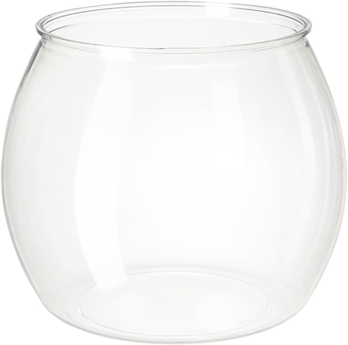 GRFIT Aquarium Fish Tank Small Translucent Pet Tall Round One-Piece Imitation Glass for Living Room, Office, Small Desktop Fish Tanks Aquarium (16x21x17cm)